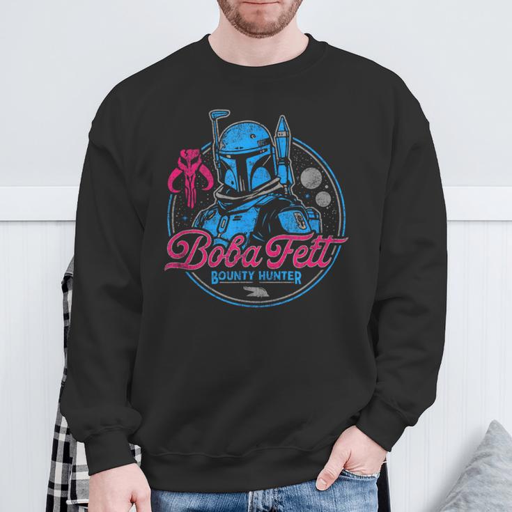 Star Wars The Book Of Boba Fett Neon Logo Sweatshirt Gifts for Old Men Star Wars The Book Of Boba Fett Neon Logo Sweatshirt Gifts for Old Men