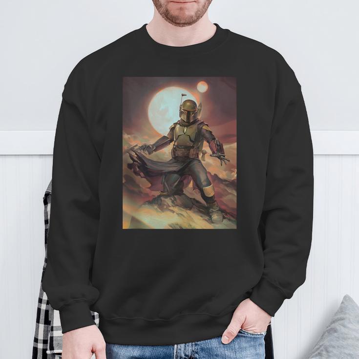 Star Wars The Book Of Boba Fett Portrait Sweatshirt Gifts for Old Men
