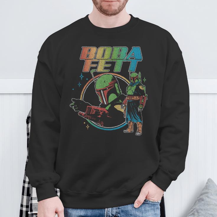 Star Wars The Book Of Boba Fett Rainbow Logo Sweatshirt Gifts for Old Men Star Wars The Book Of Boba Fett Rainbow Logo Sweatshirt Gifts for Old Men
