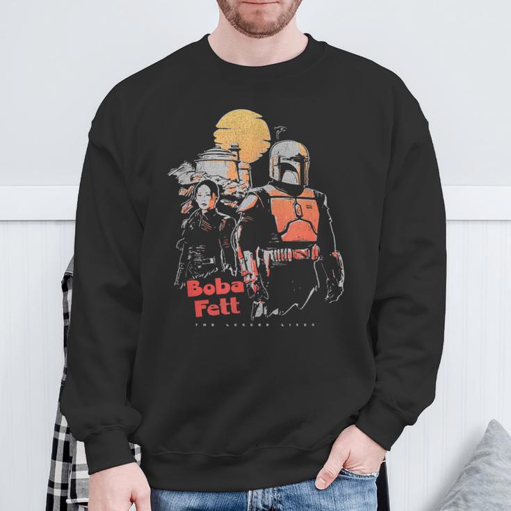 Star Wars The Book Of Boba Fett Retro Color Pop Poster Sweatshirt Gifts for Old Men