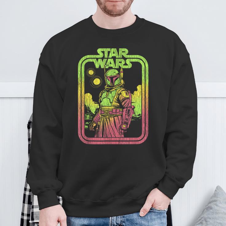 Star Wars The Book Of Boba Fett Retro Poster Sweatshirt Gifts for Old Men Star Wars The Book Of Boba Fett Retro Poster Sweatshirt Gifts for Old Men