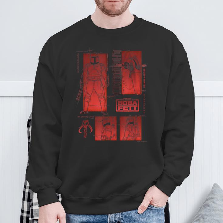 Star Wars The Book Of Boba Fett Sketch Panels Sweatshirt Gifts for Old Men