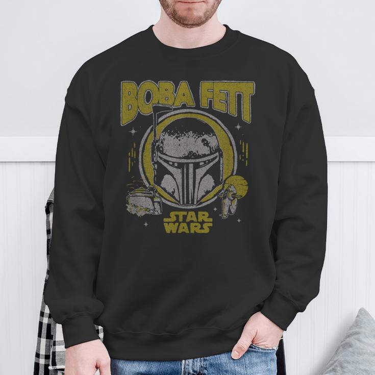 Star Wars The Book Of Boba Fett Vintage Helmet Logo Sweatshirt Gifts for Old Men Star Wars The Book Of Boba Fett Vintage Helmet Logo Sweatshirt Gifts for Old Men