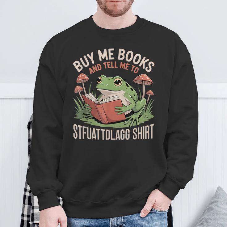 STFUATTDLAGG Shirt Buy Me Books Sweatshirt Gifts for Old Men