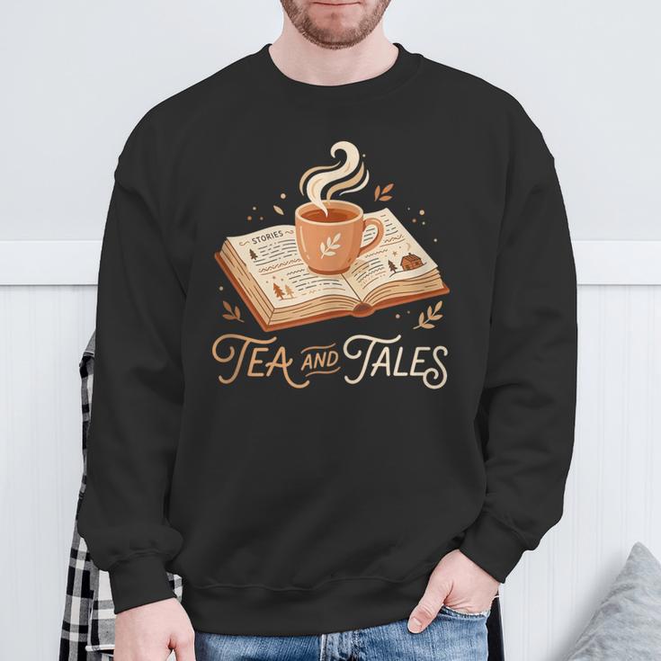 Stories Tea And Tales Still Read Childrens Books Reader Sweatshirt Gifts for Old Men Stories Tea And Tales Still Read Childrens Books Reader Sweatshirt Gifts for Old Men