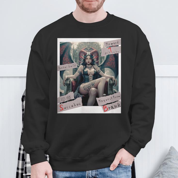 Succubus 2 Yumema Kanji Guild Request Book Another World Fictional Women's Sweatshirt Gifts for Old Men Succubus 2 Yumema Kanji Guild Request Book Another World Fictional Women's Sweatshirt Gifts for Old Men