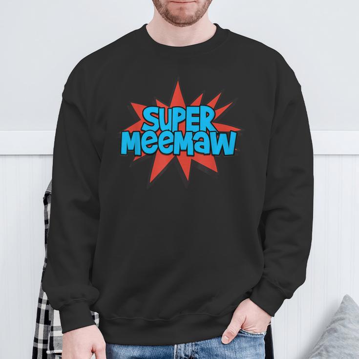 Super Grandmother Comic Book Hero Tshirt Super MeeMaw Sweatshirt Gifts for Old Men