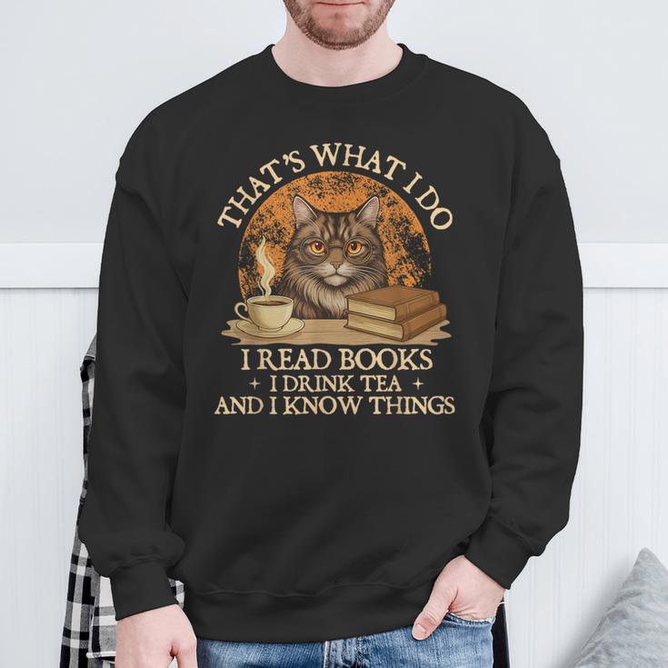 That’s What I Do I Read Books Reading Bookworm Reader Sweatshirt Gifts for Old Men