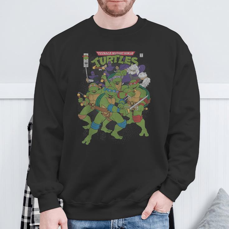 TMNT Comic Book Cover Group Shot Sweatshirt Gifts for Old Men TMNT Comic Book Cover Group Shot Sweatshirt Gifts for Old Men