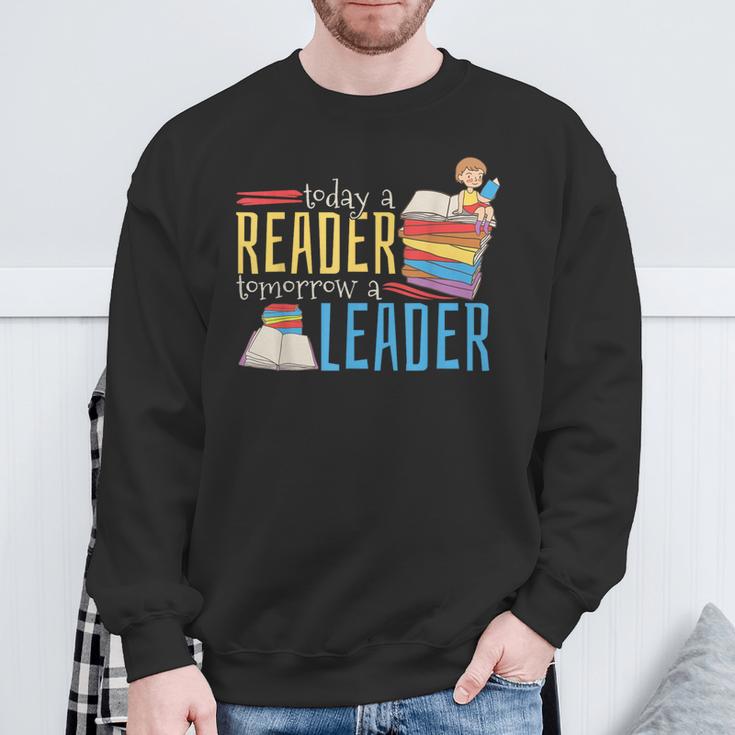 Today A Reader Tomorrow A Leader Book Literature Reading Sweatshirt Gifts for Old Men Today A Reader Tomorrow A Leader Book Literature Reading Sweatshirt Gifts for Old Men