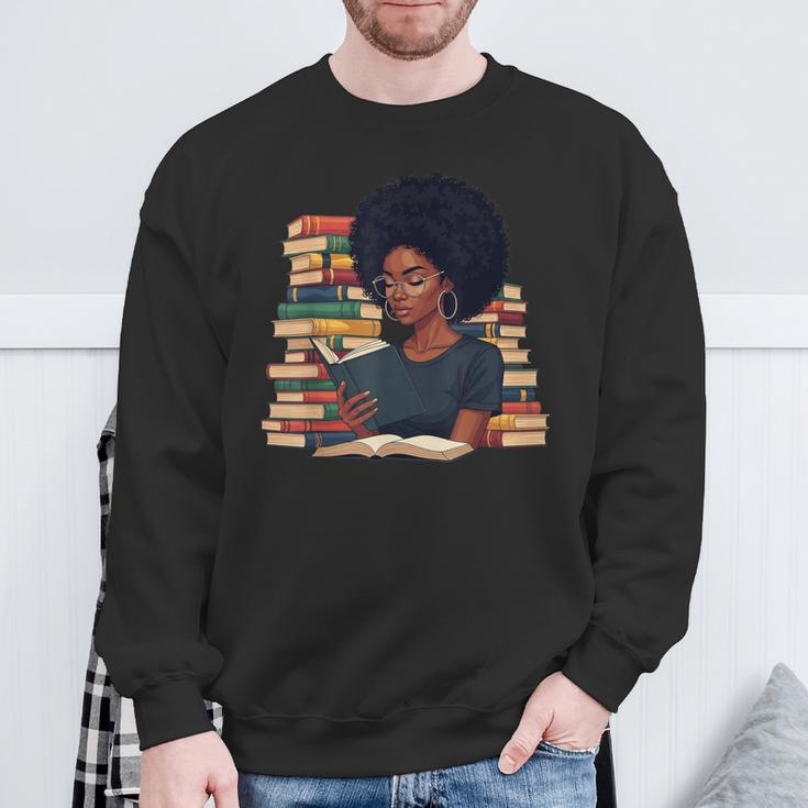 History Month Afro Women Girls Book Lover Librarian Sweatshirt Gifts for Old Men History Month Afro Women Girls Book Lover Librarian Sweatshirt Gifts for Old Men