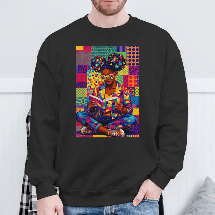 History Month Educated Black Women Girls Reading Book Sweatshirt Gifts for Old Men History Month Educated Black Women Girls Reading Book Sweatshirt Gifts for Old Men