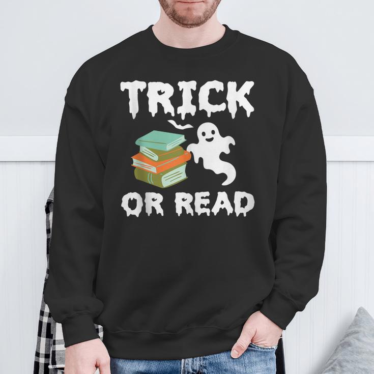 Trick Or Read Halloween Books Halloween Read Trick Or Read Sweatshirt Gifts for Old Men
