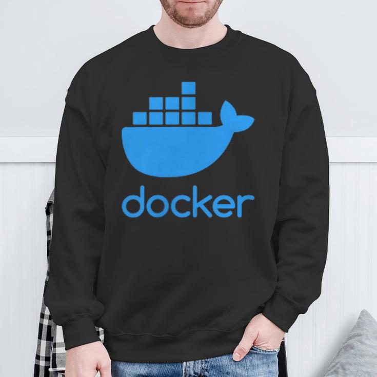Twoided Docker ソフトウェアプログラミングと開発 スウェットシャツ 高齢者への贈り物