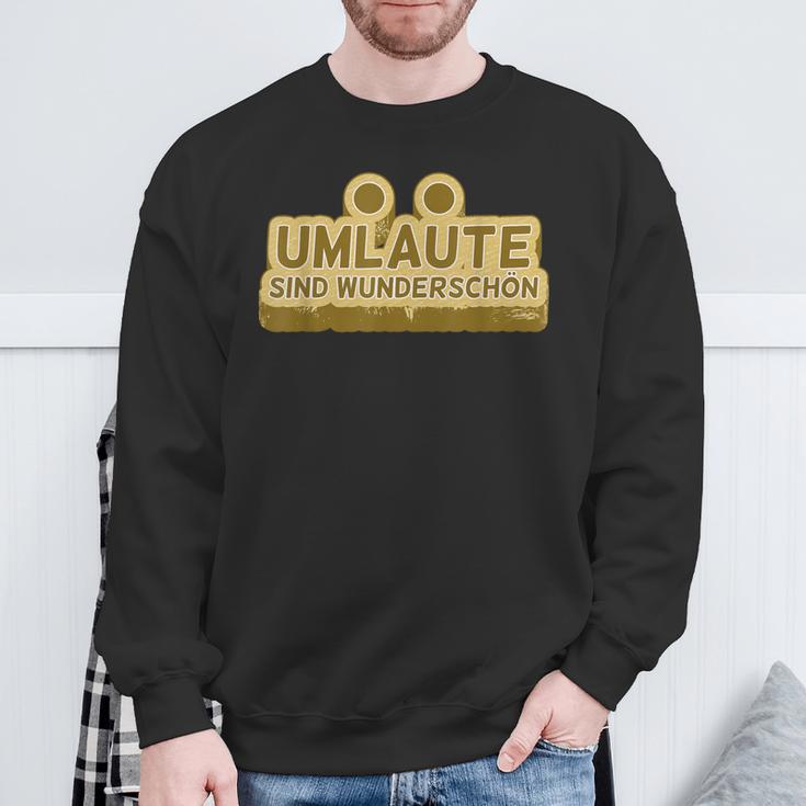 Umlautes Are Beautiful Umlautesドイツ語 スウェットシャツ 高齢者への贈り物
