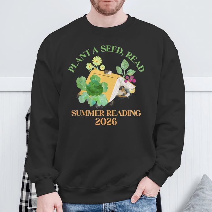 Unearth a Story Summer Reading 2026 Dinosaur Book Kids Sweatshirt Gifts for Old Men