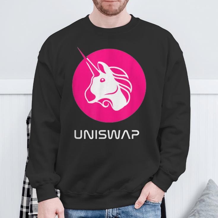 Uniswap Dex、Crypto Defi、分散型アプリケーション交換 スウェットシャツ 高齢者への贈り物