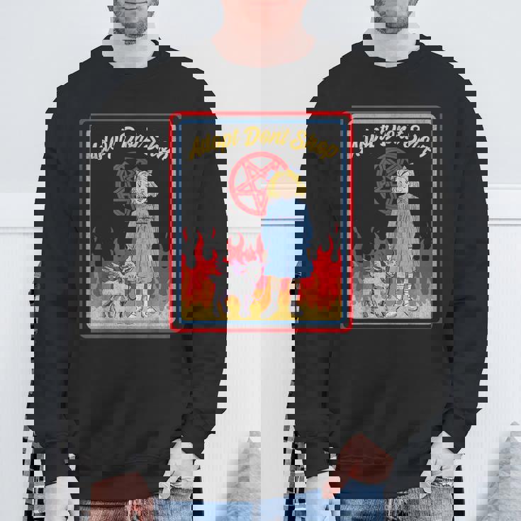 Vintage Child Game Horror Adopt Donthop Dark Humor スウェットシャツ 高齢者への贈り物