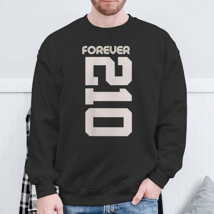 Vintage Forever 210 Texas Area Code 210 スウェットシャツ 高齢者への贈り物