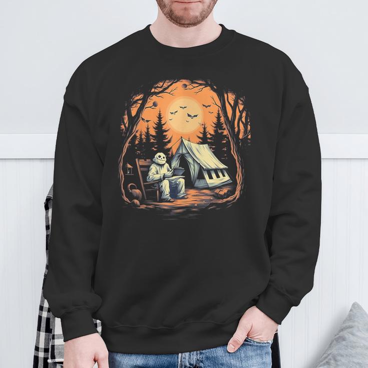 Vintage Ghost Book Reading Camping Gothic Halloween Teachers For Men Women Kids Sweatshirt Gifts for Old Men Vintage Ghost Book Reading Camping Gothic Halloween Teachers For Men Women Kids Sweatshirt Gifts for Old Men