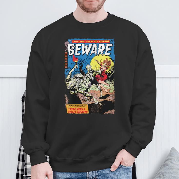 Vintage Horror Comic Book Cover Beware 10 Sweatshirt Gifts for Old Men