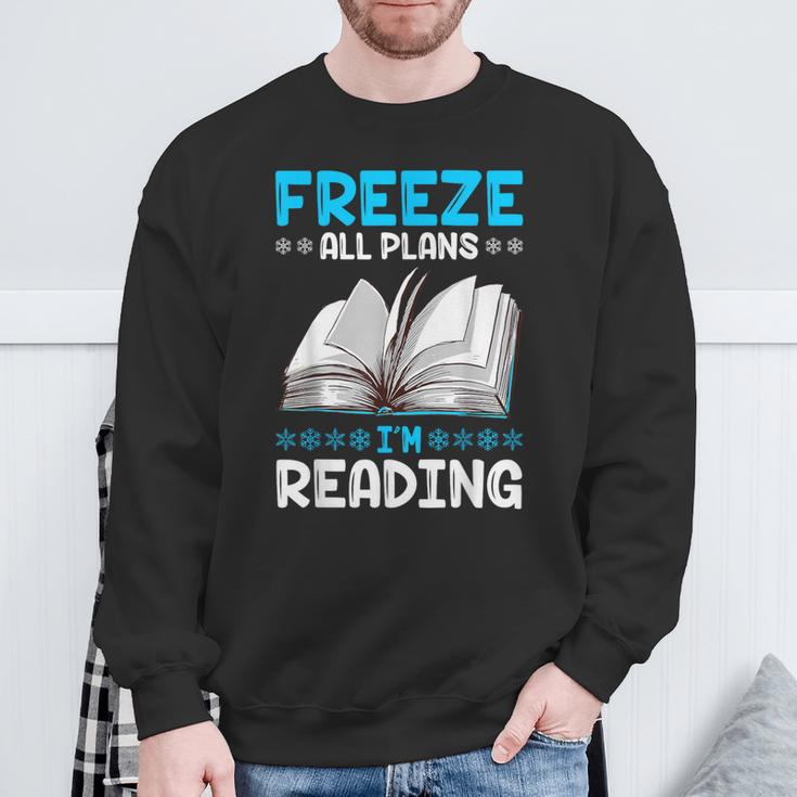 Winter Reading Book Bookworm Winter Sweatshirt Gifts for Old Men