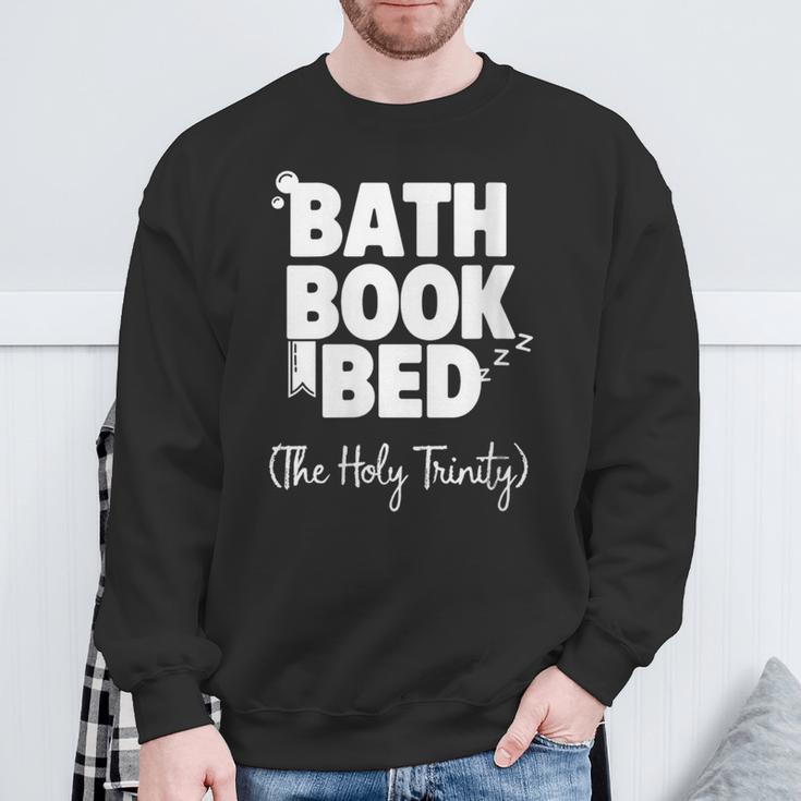 Women's Bath Book Bed Book Lover Self-Care For Women Sweatshirt Gifts for Old Men