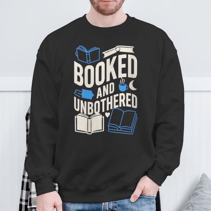 Women's Booktrovert Introvert Reader Library Card Coffee Books Sweatshirt Gifts for Old Men