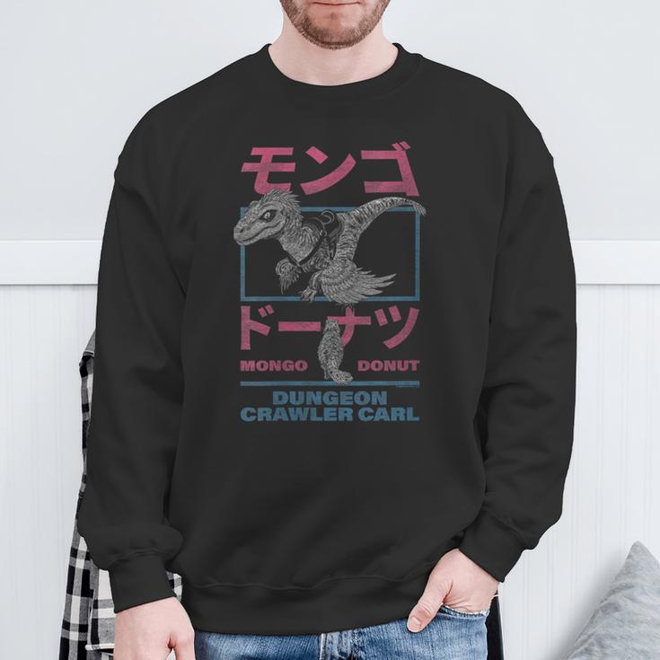 Women's DCC Mongo And Donut Face-Off With Kanji Gamer Series Book Sweatshirt Gifts for Old Men Women's DCC Mongo And Donut Face-Off With Kanji Gamer Series Book Sweatshirt Gifts for Old Men
