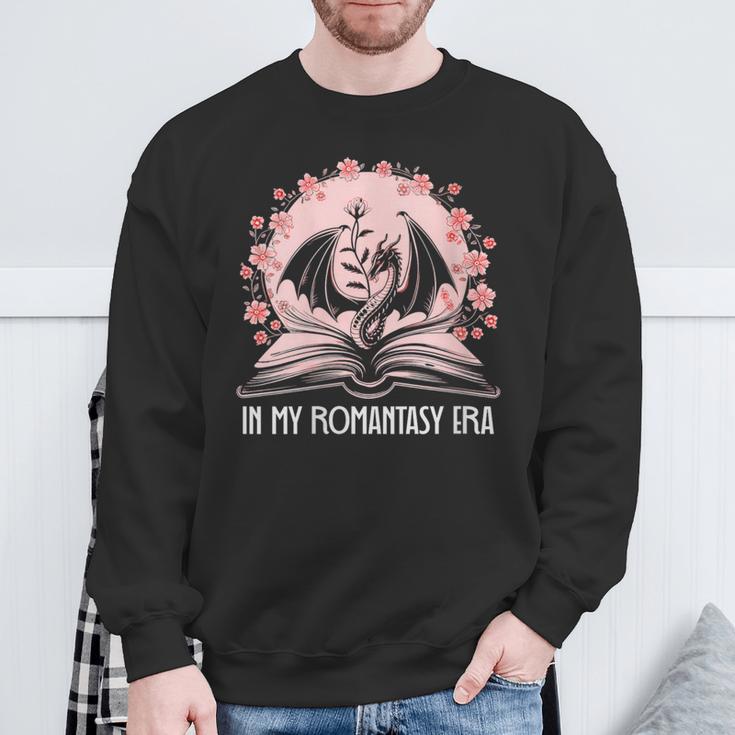 Women's Dragon & Book Romantasy Merch Dark Romance In My Fantasy Era Sweatshirt Gifts for Old Men Women's Dragon & Book Romantasy Merch Dark Romance In My Fantasy Era Sweatshirt Gifts for Old Men