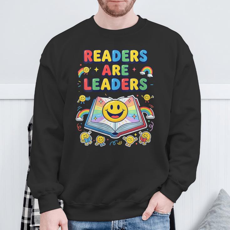 Women's Readers Are Leaders Reading Book Lovers Teacher Rainbow Kids Sweatshirt Gifts for Old Men Women's Readers Are Leaders Reading Book Lovers Teacher Rainbow Kids Sweatshirt Gifts for Old Men