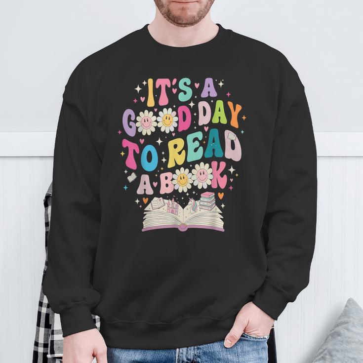 World Book Day 2026 Costume It's a Good Day To Read a Book Sweatshirt Gifts for Old Men