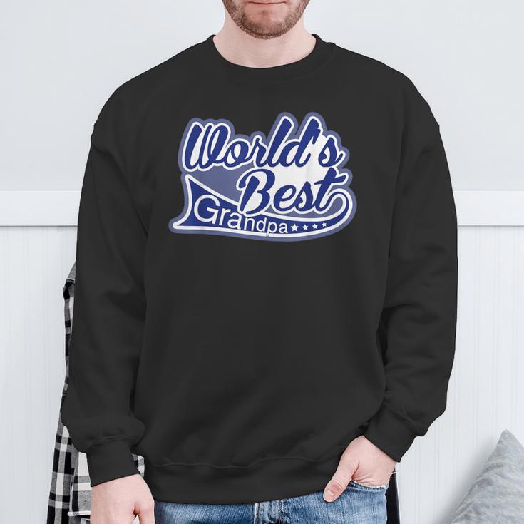 メンズ Worlds Best Grandpa Grandfather スウェットシャツ 高齢者への贈り物