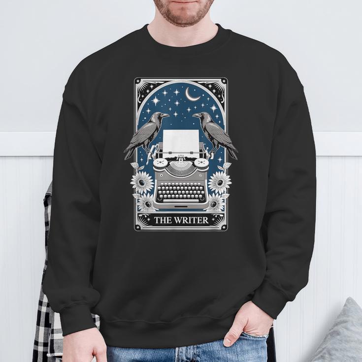 The Writer Typewriter Crow Writing Journalist Book Writer Sweatshirt Gifts for Old Men The Writer Typewriter Crow Writing Journalist Book Writer Sweatshirt Gifts for Old Men