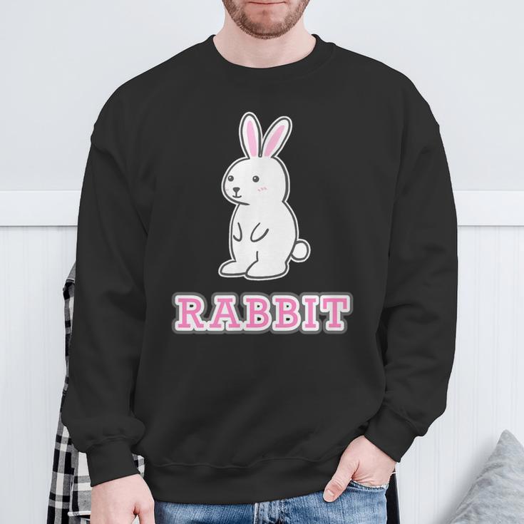 うさぎ Rabbit『ハロー』兎【どうぶつフレンズ】グッズ ゆるくて かわいい イラスト スウェットシャツ 高齢者への贈り物
