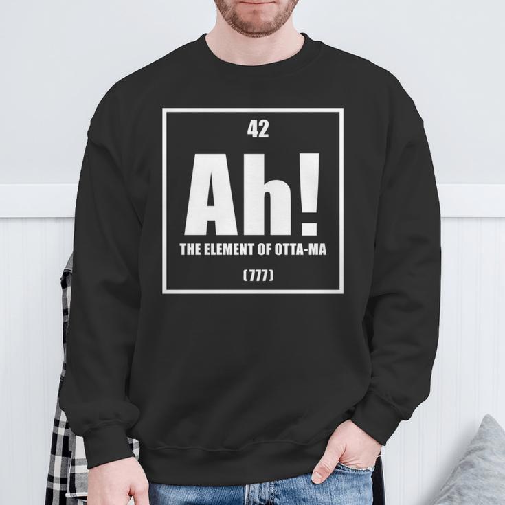 おったま Ah 元素デザイン おもしろ理系 サプライズ要素 42 ナンバー グラフィック 長袖tシャツ スウェットシャツ 高齢者への贈り物