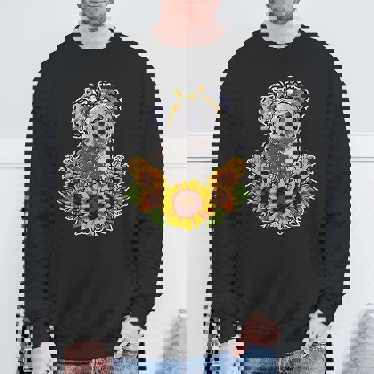 かわいいコアラベア ポイズンひまわりデココアラ スウェットシャツ 高齢者への贈り物