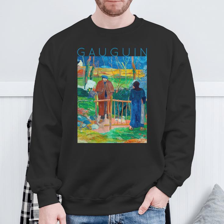 こんにちはゴーギャンさん 長袖tシャツ スウェットシャツ 高齢者への贈り物