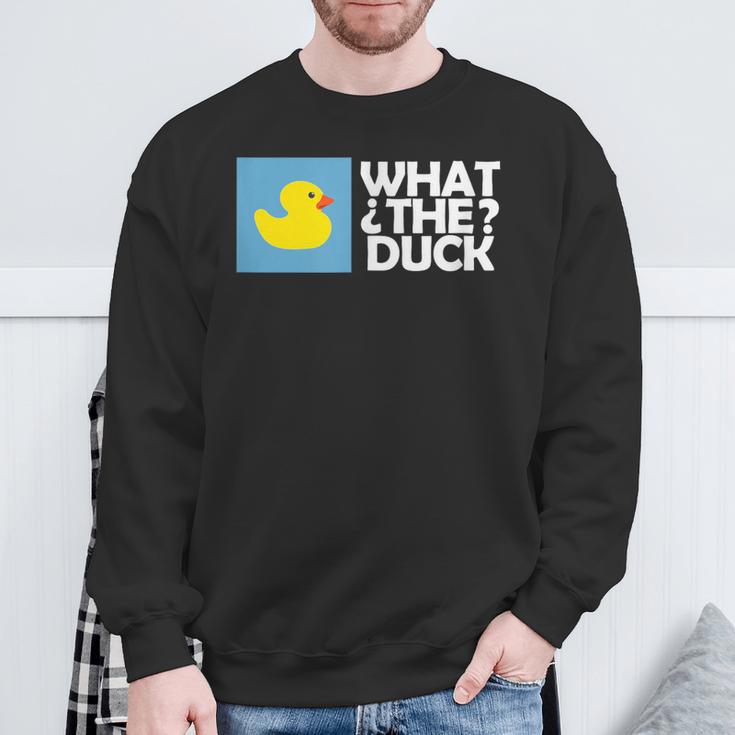 なんてアヒル なんてアヒルの面白いtシャツ スウェットシャツ 高齢者への贈り物