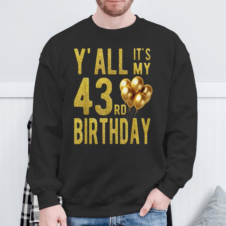 みんな私の43歳の誕生日面白いハッピー43歳の誕生日 スウェットシャツ 高齢者への贈り物
