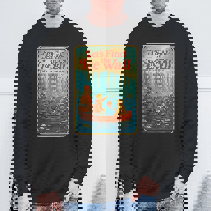 アイスウォールを見つけよう-ファニーフラットアース スウェットシャツ 高齢者への贈り物