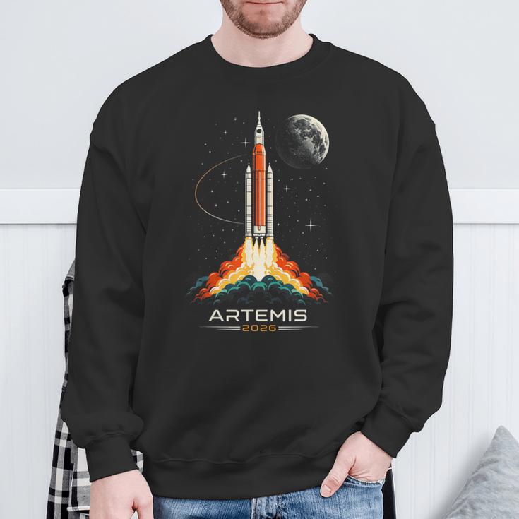アルテミスii宇宙ロケット打ち上げミッショントゥザムーンアルテミス2 スウェットシャツ 高齢者への贈り物
