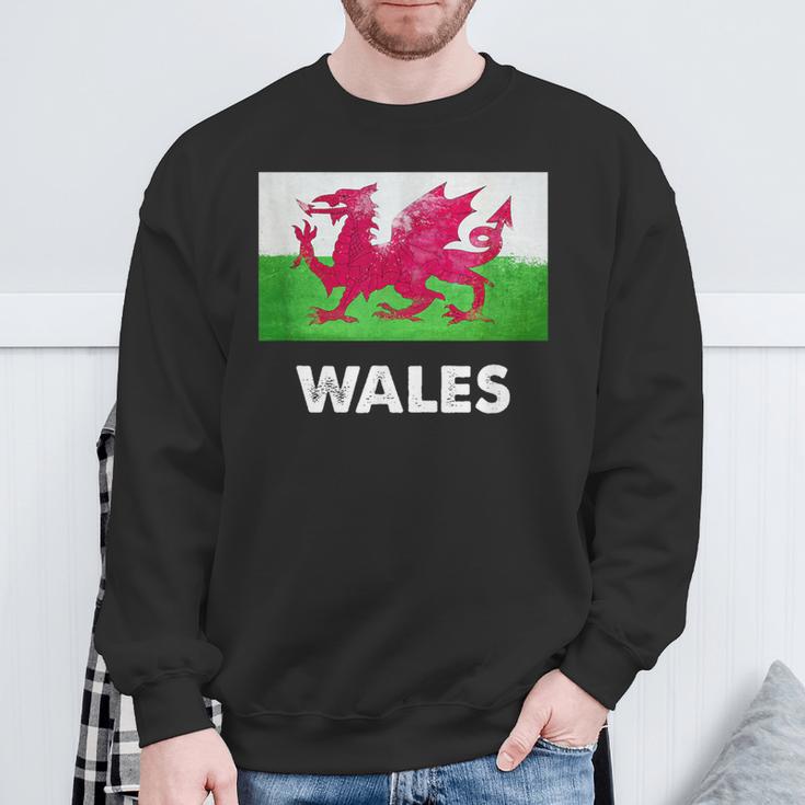 ウェールズ国旗tシャツ スウェットシャツ 高齢者への贈り物