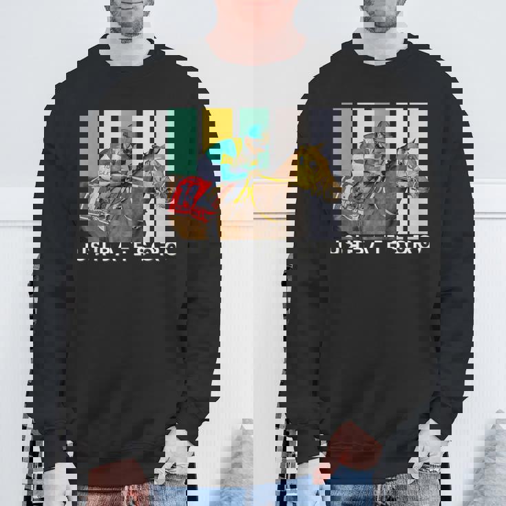 ウシュバテソロ 馬 競馬ファン デルマール サンタアニタ スウェットシャツ 高齢者への贈り物