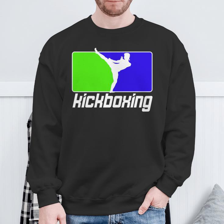 キックボクサー 格闘技 キックボクシング キックボクシング 長袖tシャツ スウェットシャツ 高齢者への贈り物