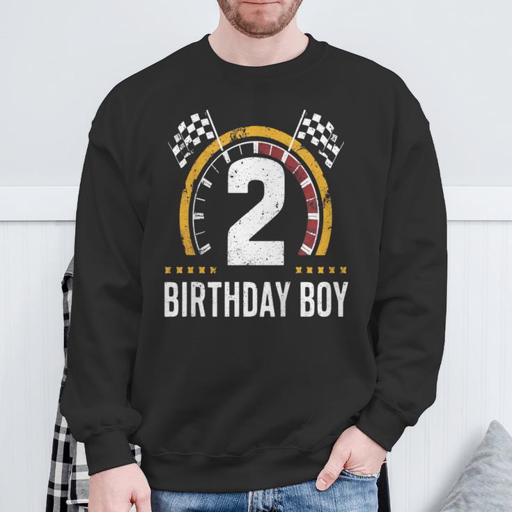 キッズ 2歳 誕生日 男の子 レーシング スピードメーター スウェットシャツ 高齢者への贈り物