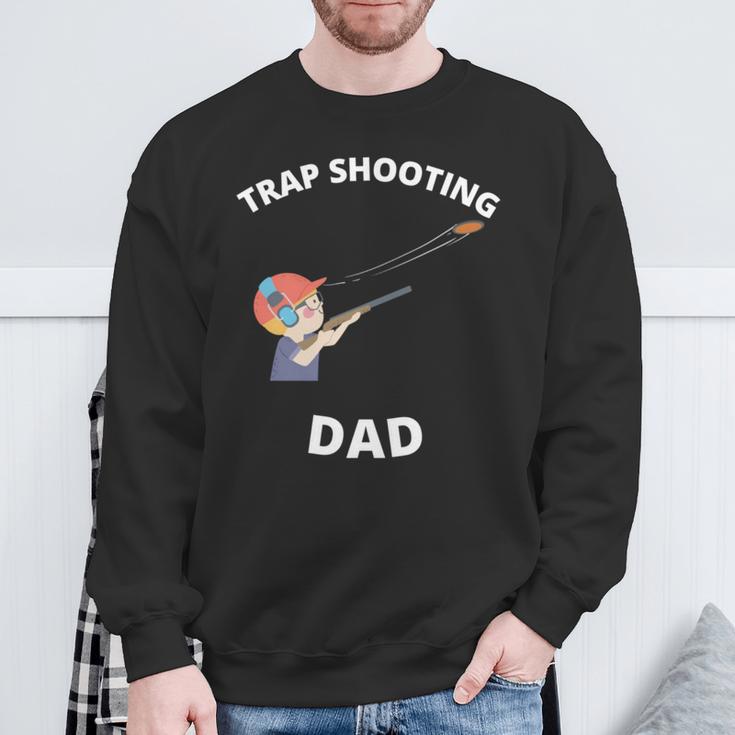 クレイトラップ 射撃 お父さん アウトドア スポーツ メンズ 長袖tシャツ スウェットシャツ 高齢者への贈り物