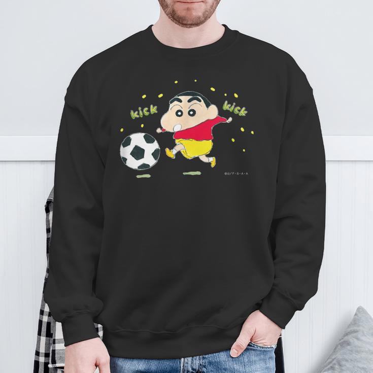 クレヨンしんちゃん しんちゃんとサッカー スウェットシャツ 高齢者への贈り物