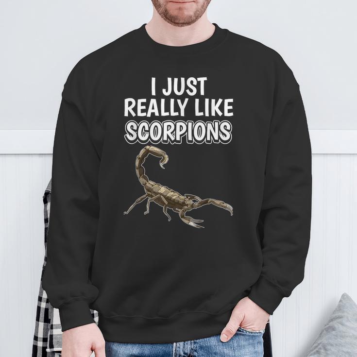 サソリの名言 I Just Really Likecorpions 洋服のサソリ スウェットシャツ 高齢者への贈り物
