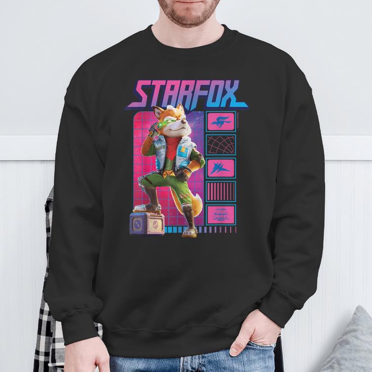 ザ・スーパーマリオギャラクシー・ムービー Fox Mccloud Retro Hero スウェットシャツ 高齢者への贈り物